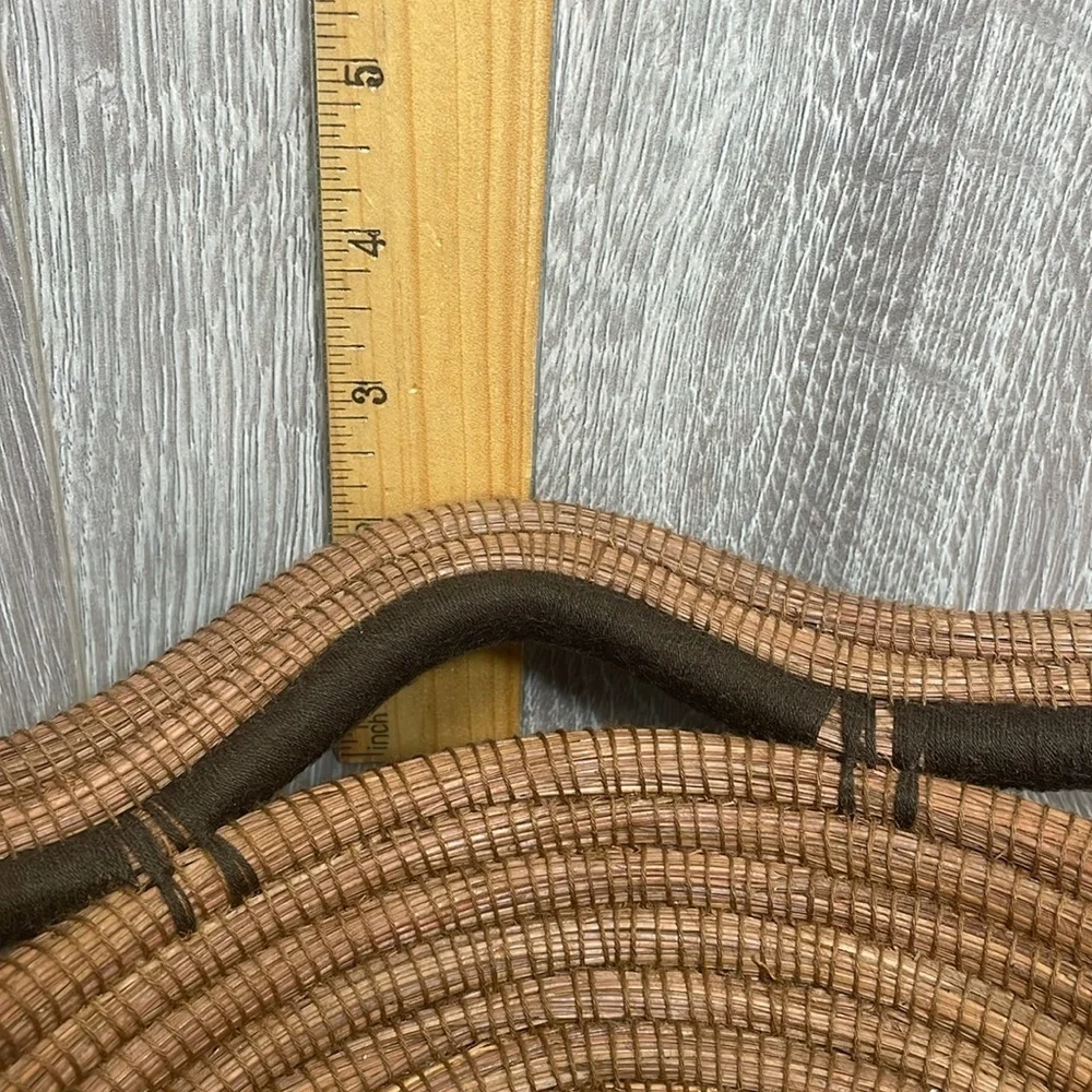 Nicaraguan Hand Made Pine Needle Coil Basket